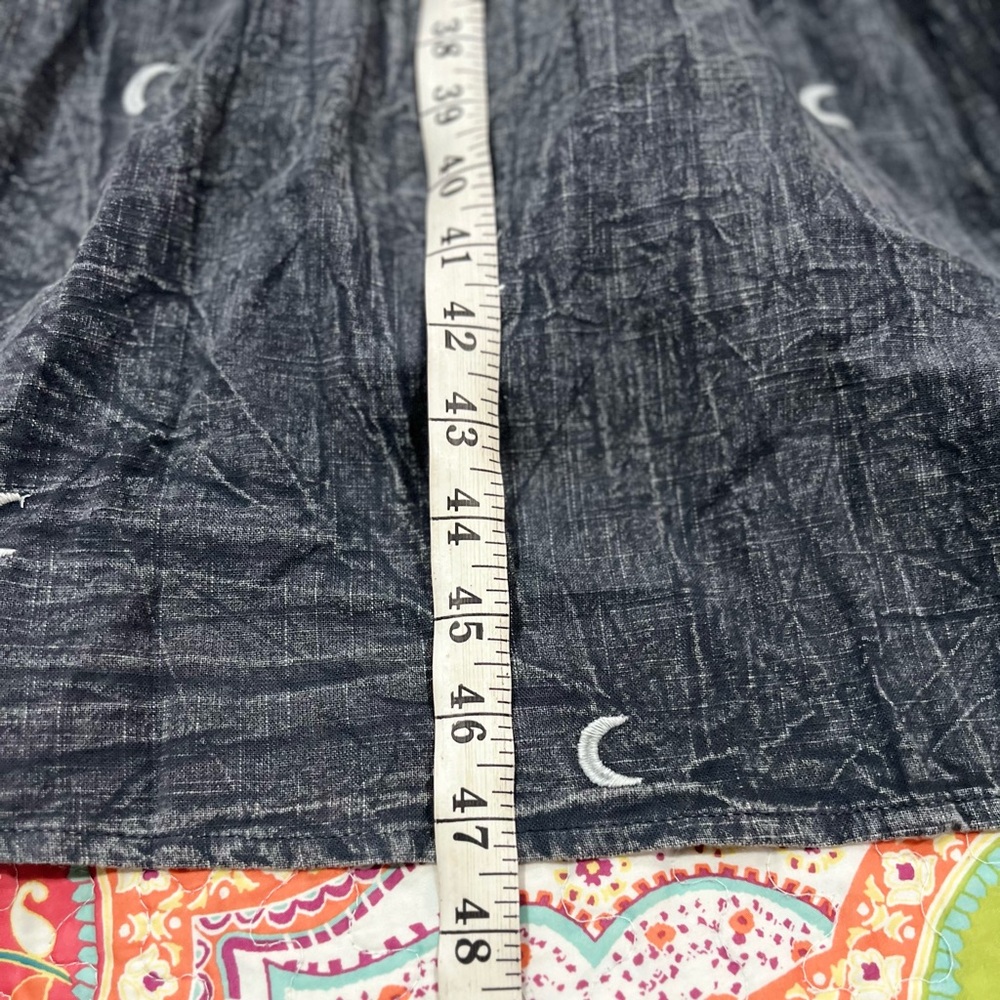 NEW EARTHBOUND Light Gray Embroidered Crescent Smocked Maxi Dress Size: Small - Picture 12 of 15